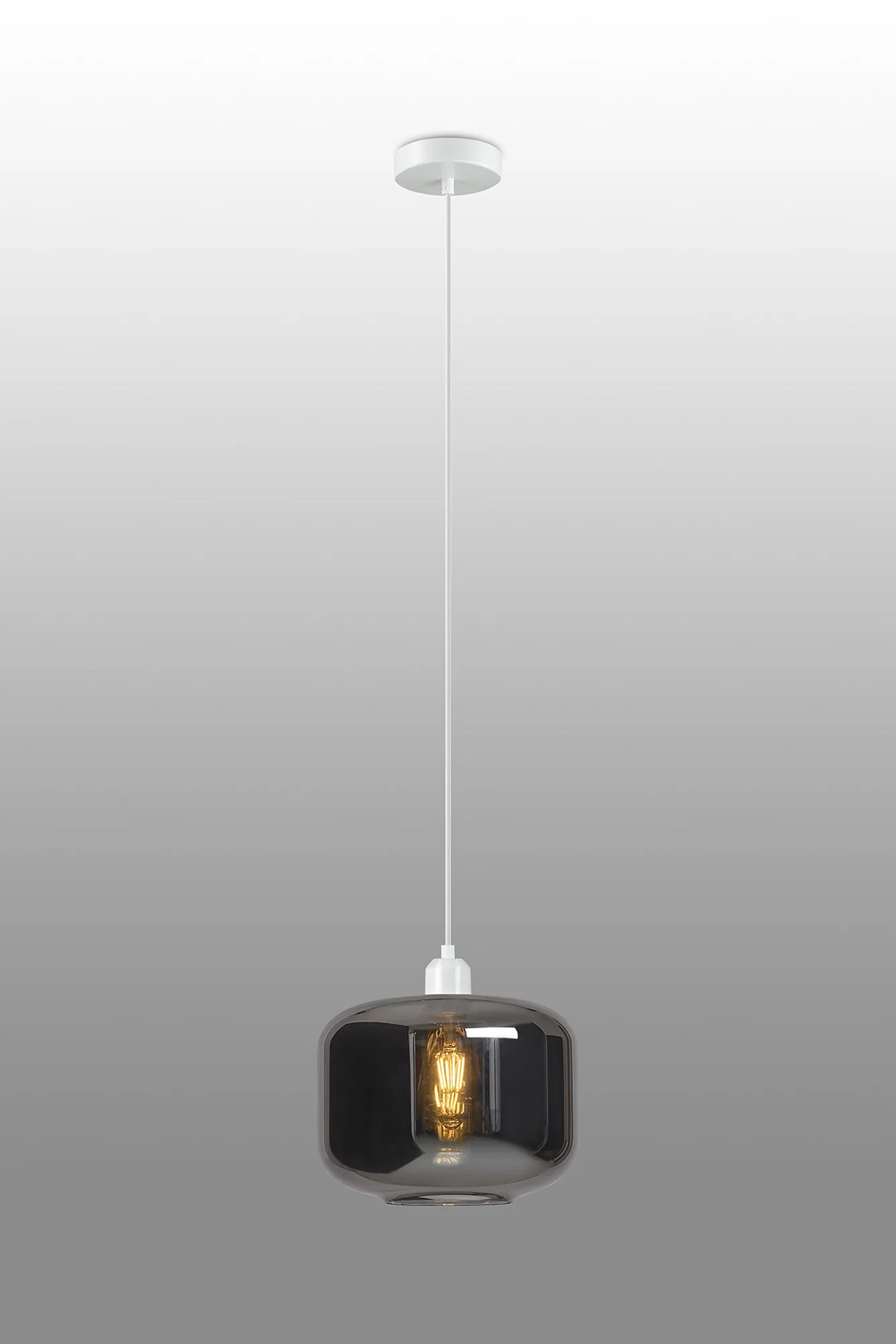 Cawdor Matt White Ceiling Lights Deco Single Pendant